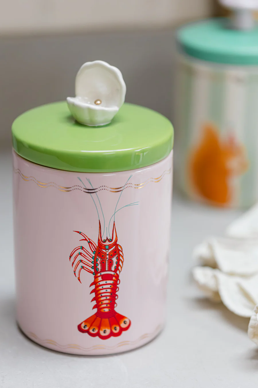 Yvonne Ellen Storage Jar Lobster - Keep Clam