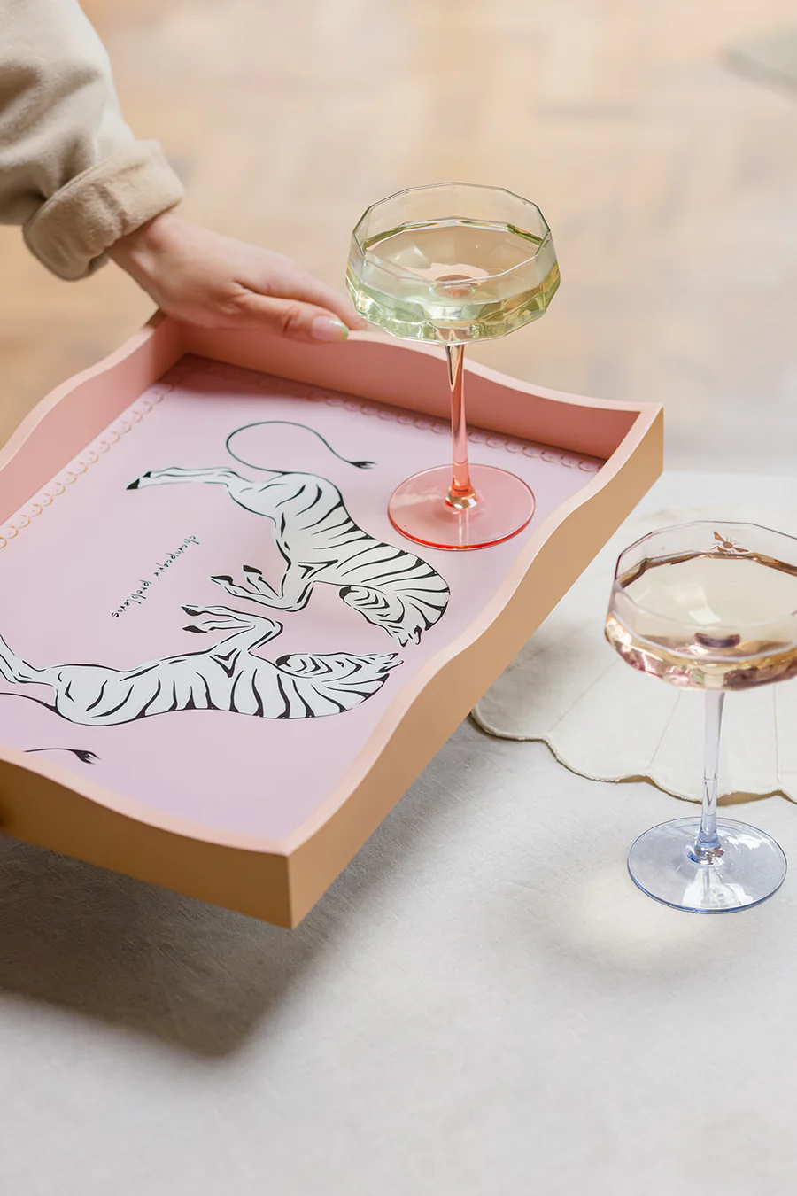 Yvonne Ellen Rectangular Tray - Zebra