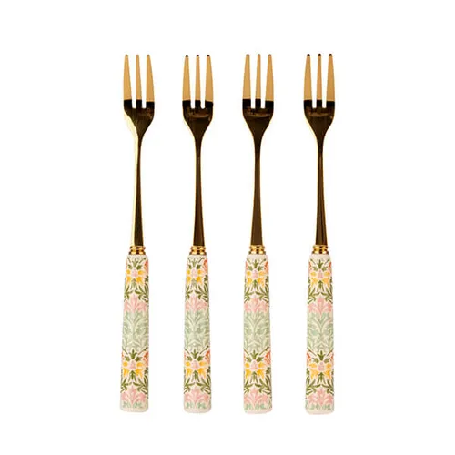 William Morris At Home Set of 4 Cake Forks