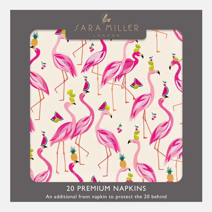 Sara Miller Fabulous Flamingoes Paper Napkins