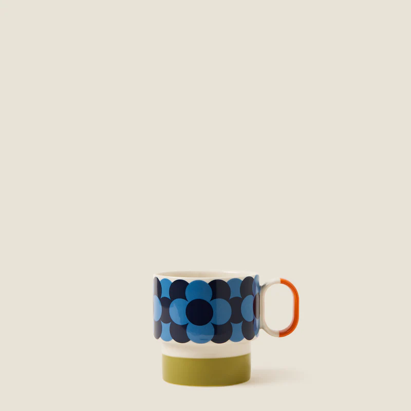 Orla Kiely Retro Stripe Green Stacking Mug