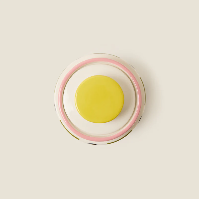 Orla Kiely Spot Square Oval Pink Storage Jar