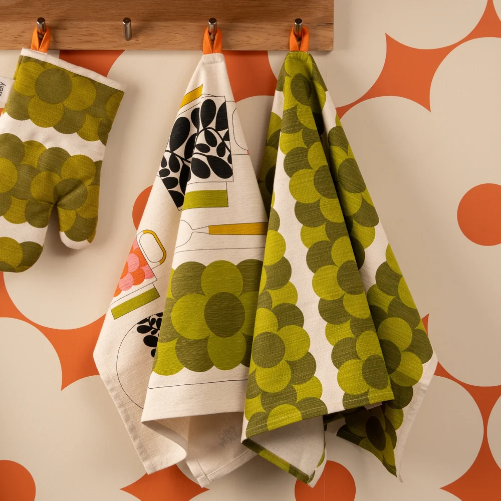 Orla Kiely Orla Kiely Retro Stripe Tea Towels Set of 2