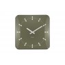 Karlsson Wall Clock Sucinto Dome Square - Luxury Green