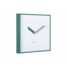 Karlsson Wall Clock Cool Retro Cuadrado - Retro Green