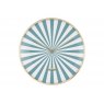 Karlsson Wall Clock Candy Swirl Dome - Turquoise Blue & White
