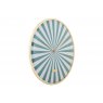 Karlsson Wall Clock Candy Swirl Dome - Turquoise Blue & White