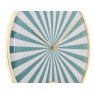 Karlsson Karlsson Wall Clock Candy Swirl Dome - Turquoise Blue & White