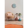 Karlsson Karlsson Wall Clock Candy Swirl Dome - Turquoise Blue & White
