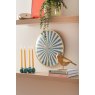 Karlsson Karlsson Wall Clock Candy Swirl Dome - Turquoise Blue & White