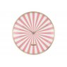 Karlsson Wall Clock Candy Swirl Dome - Flamingo Pink & White