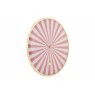 Karlsson Wall Clock Candy Swirl Dome - Flamingo Pink & White
