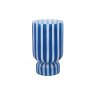 Present Time Vase Rayado Retro Large - Cobalt Blue