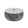Present Time Storage Box Mosaic Marble - White