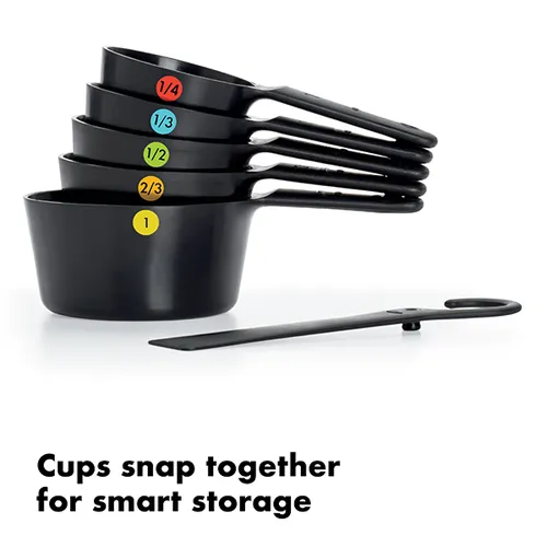 OXO Good Grips Set of 6 Plastic Snap Measuring Cups