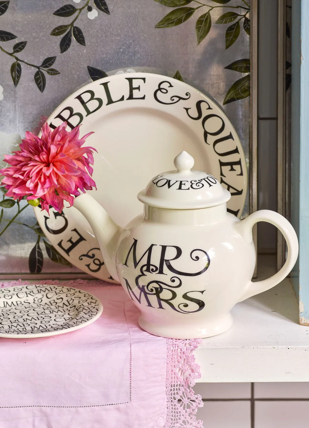 Emma Bridgewater Black Toast Bacon & Egg Large Dinner Plate 10.5 Inch