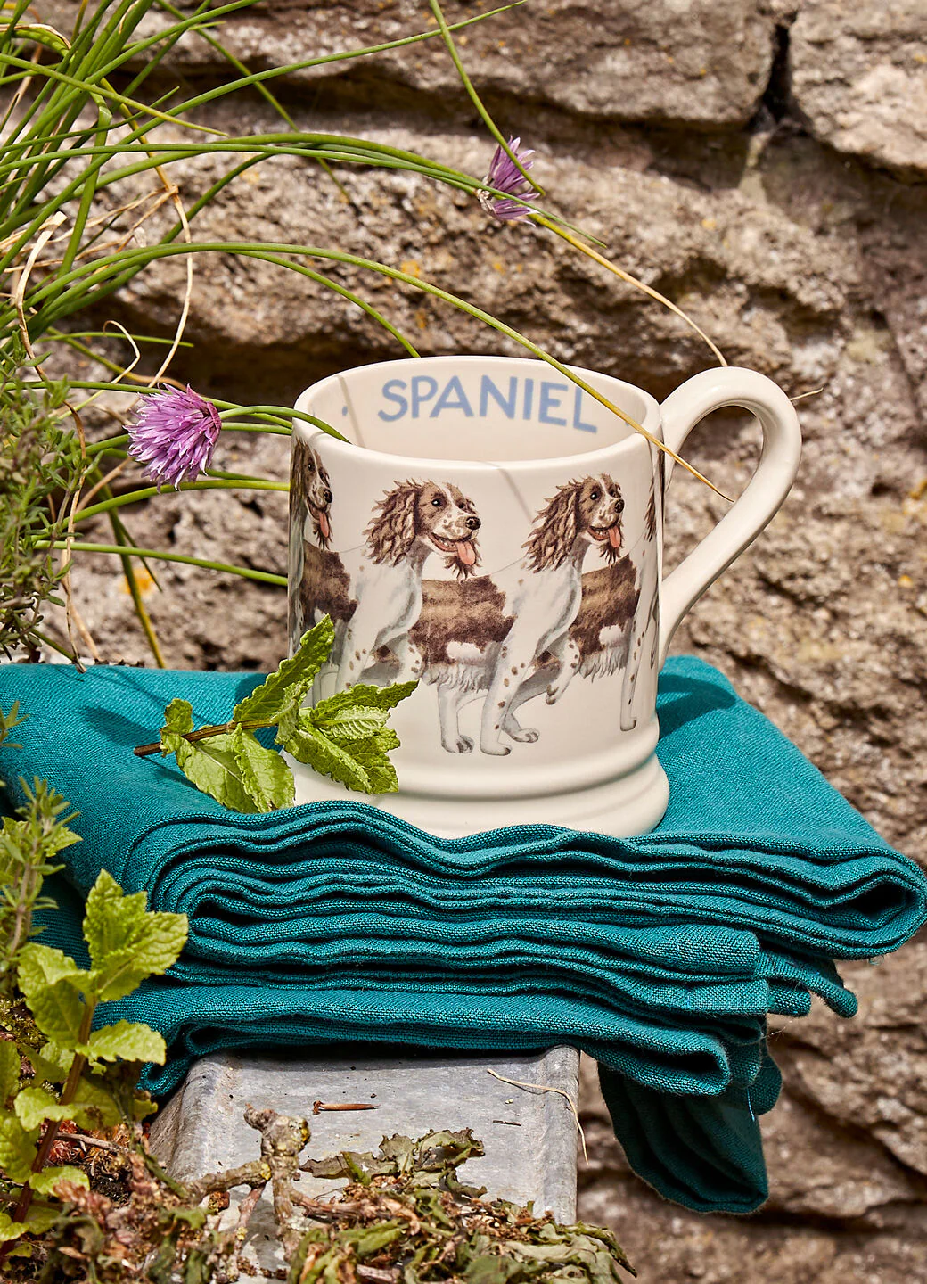 Emma Bridgewater Brown & Cream Spaniel 1/2 Pint Mug