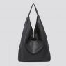 House of Milano Faux Leather Slouch Bag in A Bag Set