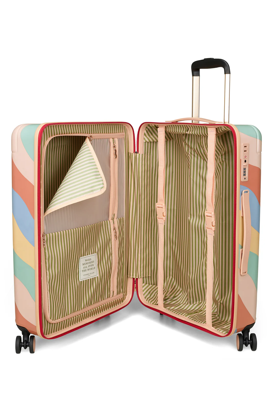 Yvonne Ellen Wobble Stripe Medium Trolley Case 4 Wheels