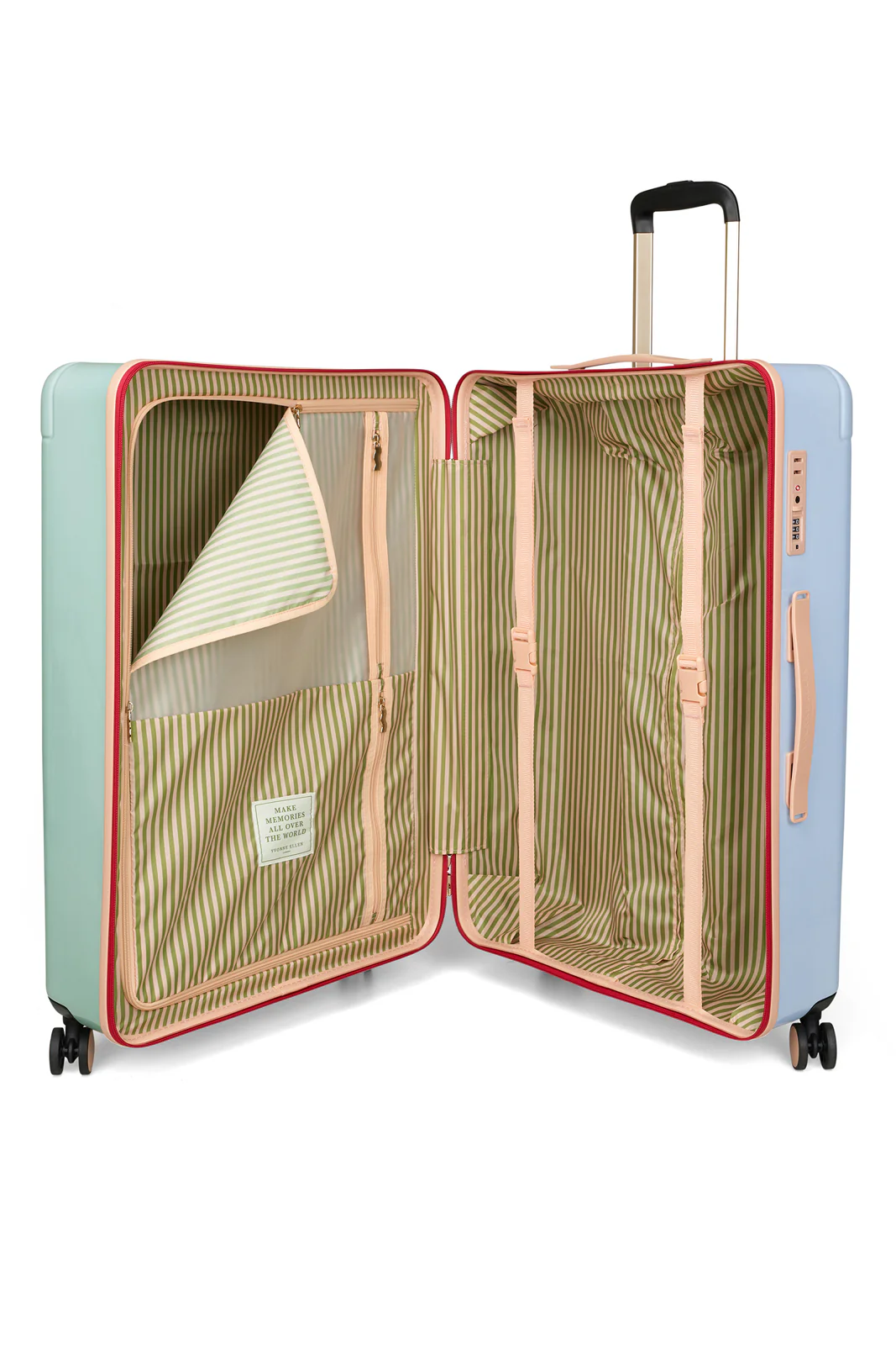 Yvonne Ellen Colour Block Large Trolley Case 4 Wheels