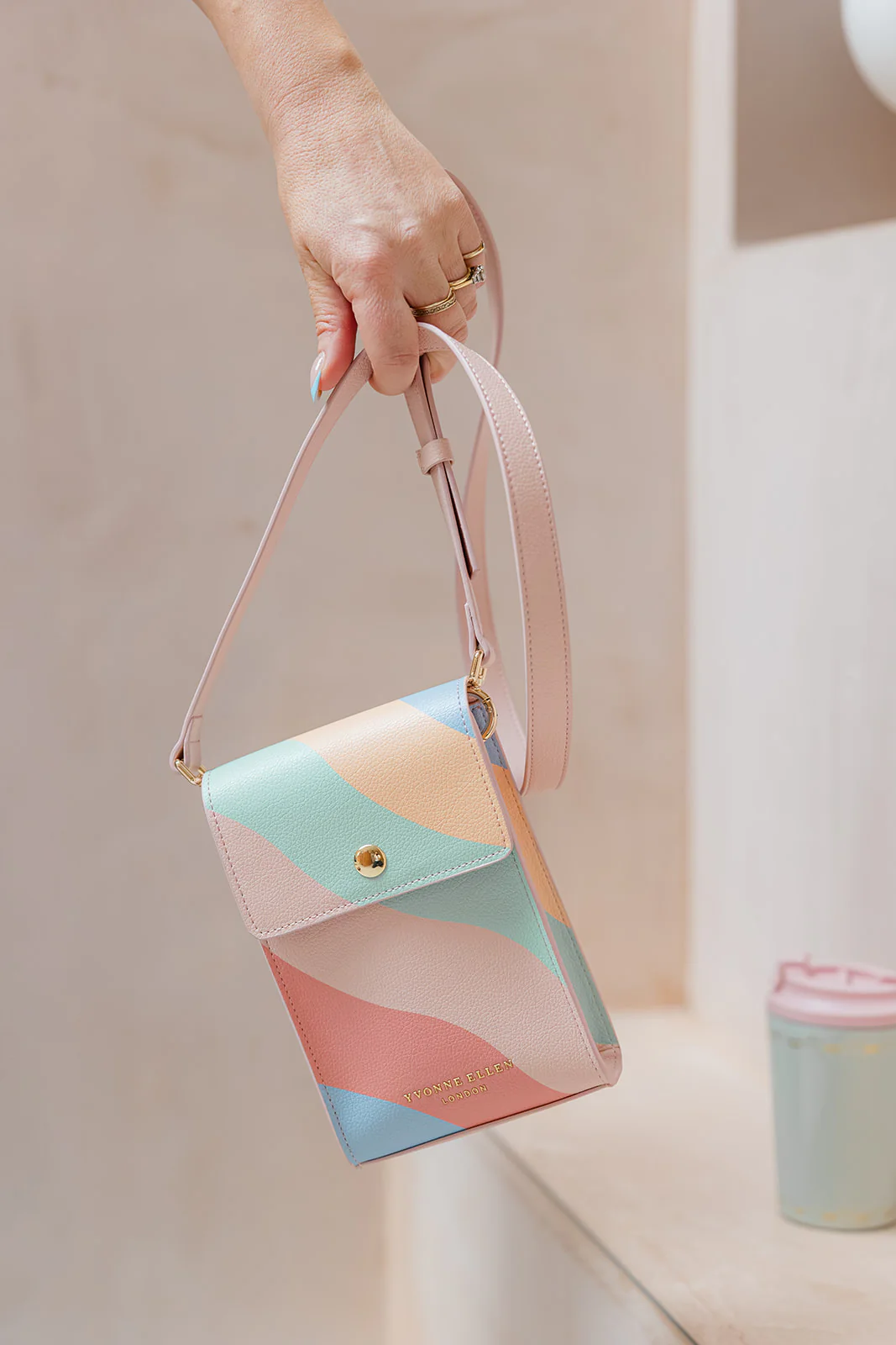 Yvonne Ellen Wobble Stripe Crossbody Pouch
