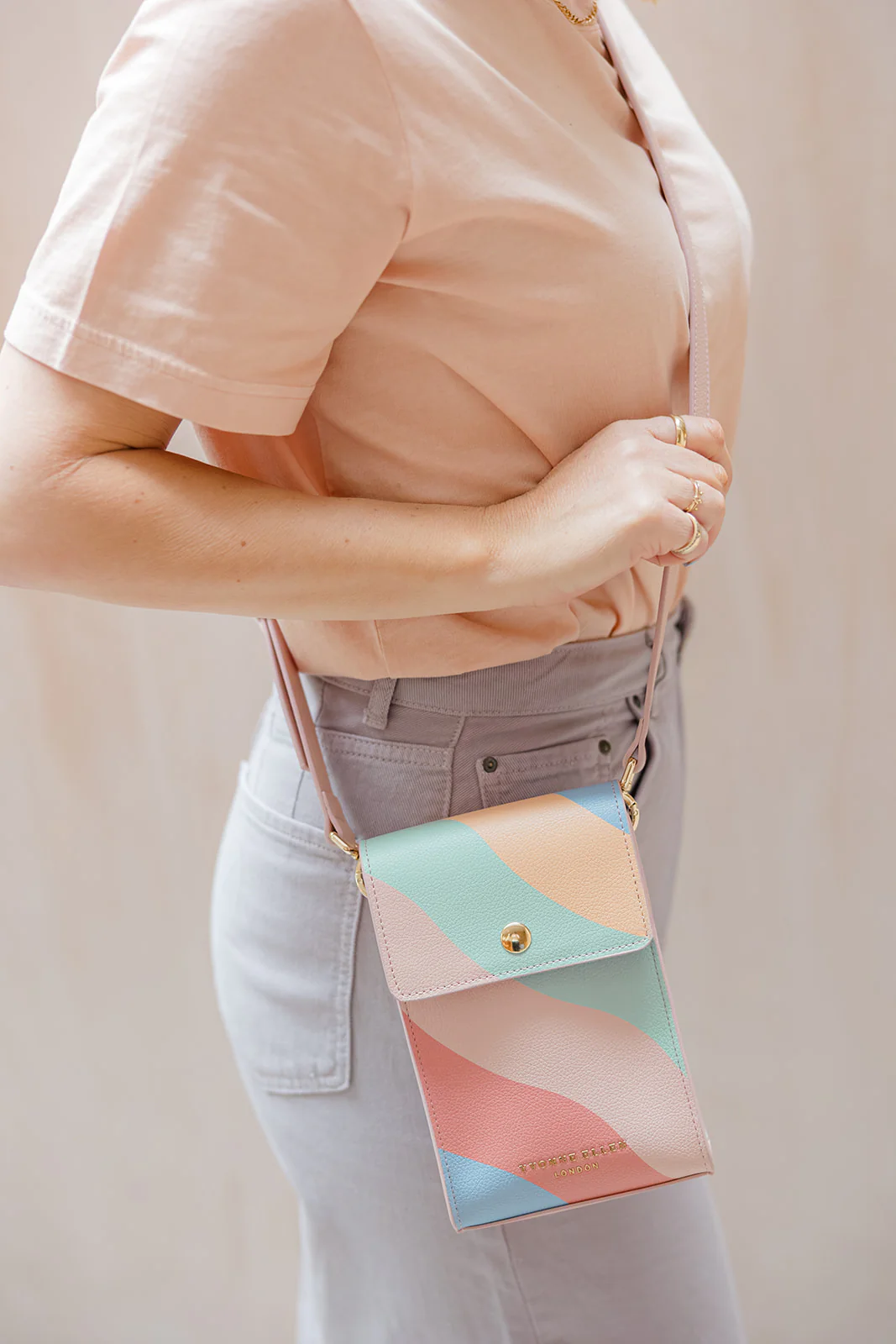 Yvonne Ellen Wobble Stripe Crossbody Pouch