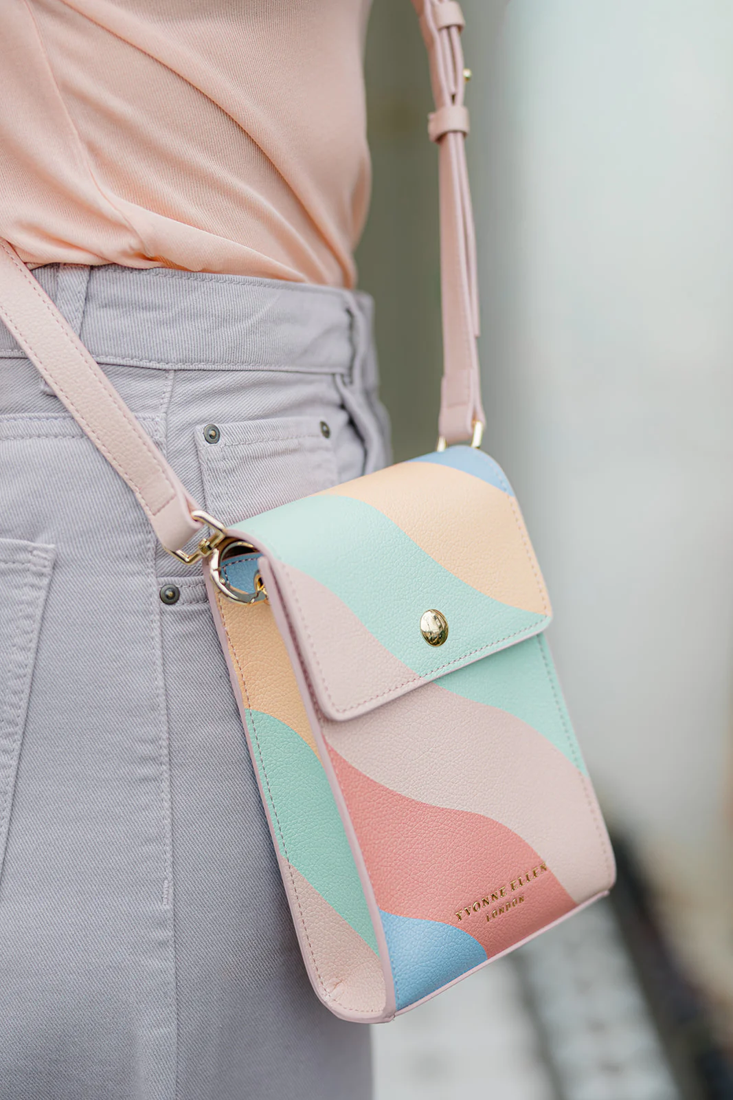 Yvonne Ellen Yvonne Ellen Wobble Stripe Crossbody Pouch