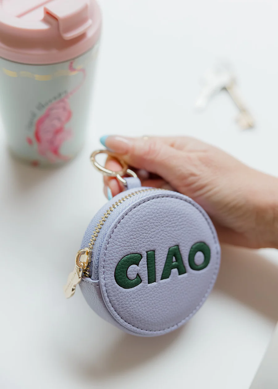 Yvonne Ellen Lilac Ciao Round Coin Purse