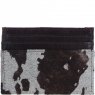 Ashwood Leather Hair on Hide Slim Card Holder - Brown/Natural H57