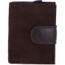 Ashwood Leather Suede RFID Protected Purse - Brown S50
