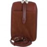 Ashwood Leather Suede Slim Crossbody Phone Pouch with Card Slots - Tan S51