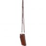 Ashwood Leather Suede Slim Crossbody Phone Pouch with Card Slots - Tan S51