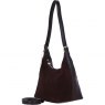 Ashwood Leather Suede Shoulder Bag with Replaceable Strap - Brown S52