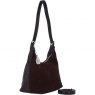 Ashwood Leather Suede Shoulder Bag with Replaceable Strap - Brown S52