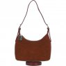 Ashwood Leather Suede Shoulder Bag with Replaceable Strap - Tan S52