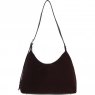 Ashwood Leather Suede Shoulder Bag with Adjustable Strap - Brown S53