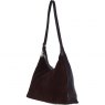 Ashwood Leather Suede Shoulder Bag with Adjustable Strap - Brown S53
