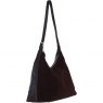 Ashwood Leather Suede Shoulder Bag with Adjustable Strap - Brown S53