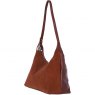Ashwood Leather Suede Shoulder Bag with Adjustable Strap - Tan S53
