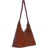Ashwood Leather Suede Shoulder Bag with Adjustable Strap - Tan S53