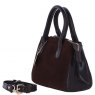 Ashwood Leather Suede Handbag with Detachable Strap - Brown S54