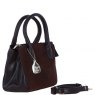 Ashwood Leather Suede Handbag with Detachable Strap - Brown S54