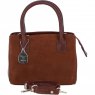 Ashwood Leather Suede Handbag with Detachable Strap - Tan S54