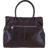 Ashwood Leather Suede Large Handbag with Detachable Strap - Brown S55