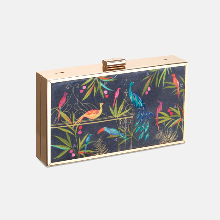 Sara Miller Enchanted Gate Framed Velvet Clutch Anniversary Special