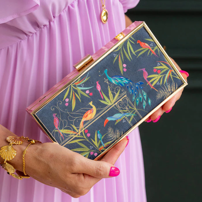 Sara Miller London Sara Miller Enchanted Gate Framed Velvet Clutch Anniversary Special