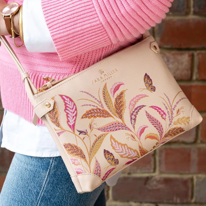 Sara Miller London Sara Miller Fern Garden Zip Top Crossbody Bag