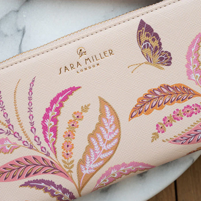 Sara Miller Fern Garden Large Zip Purse