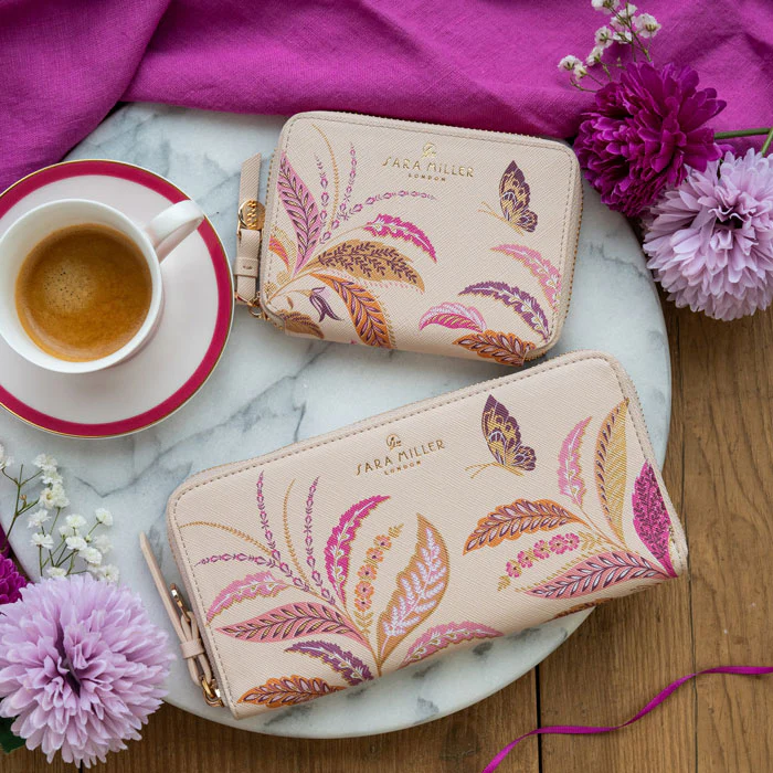Sara Miller London Sara Miller Fern Garden Small Zip Purse