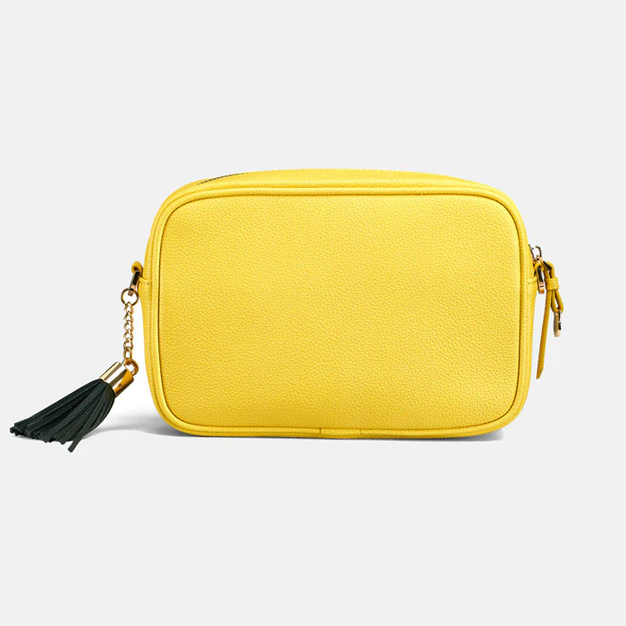 Sara Miller Botanic Yellow Camera Crossbody Bag